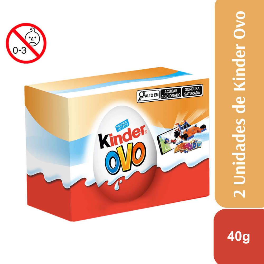 Kinder Ovo Azul 2 unidades 40g - Image 1