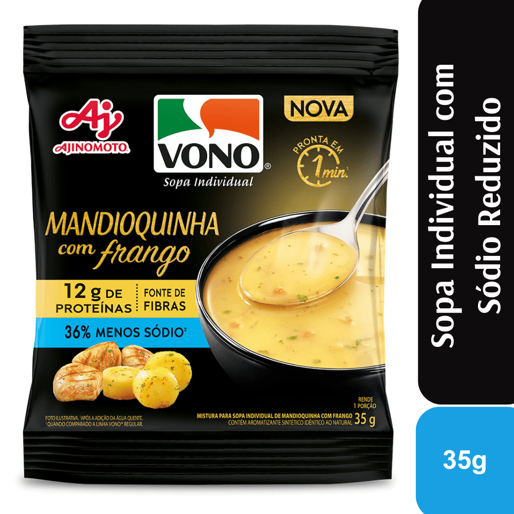 Sopa VONO® Proteína Sabor Mandioquinha com Frango 35G - Image 1