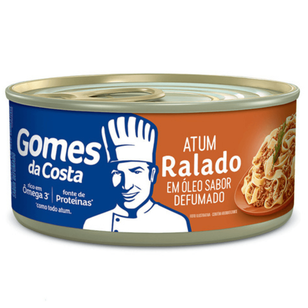 Atum Ralado em Óleo Sabor Defumado 170g Gomes da Costa - Image 1