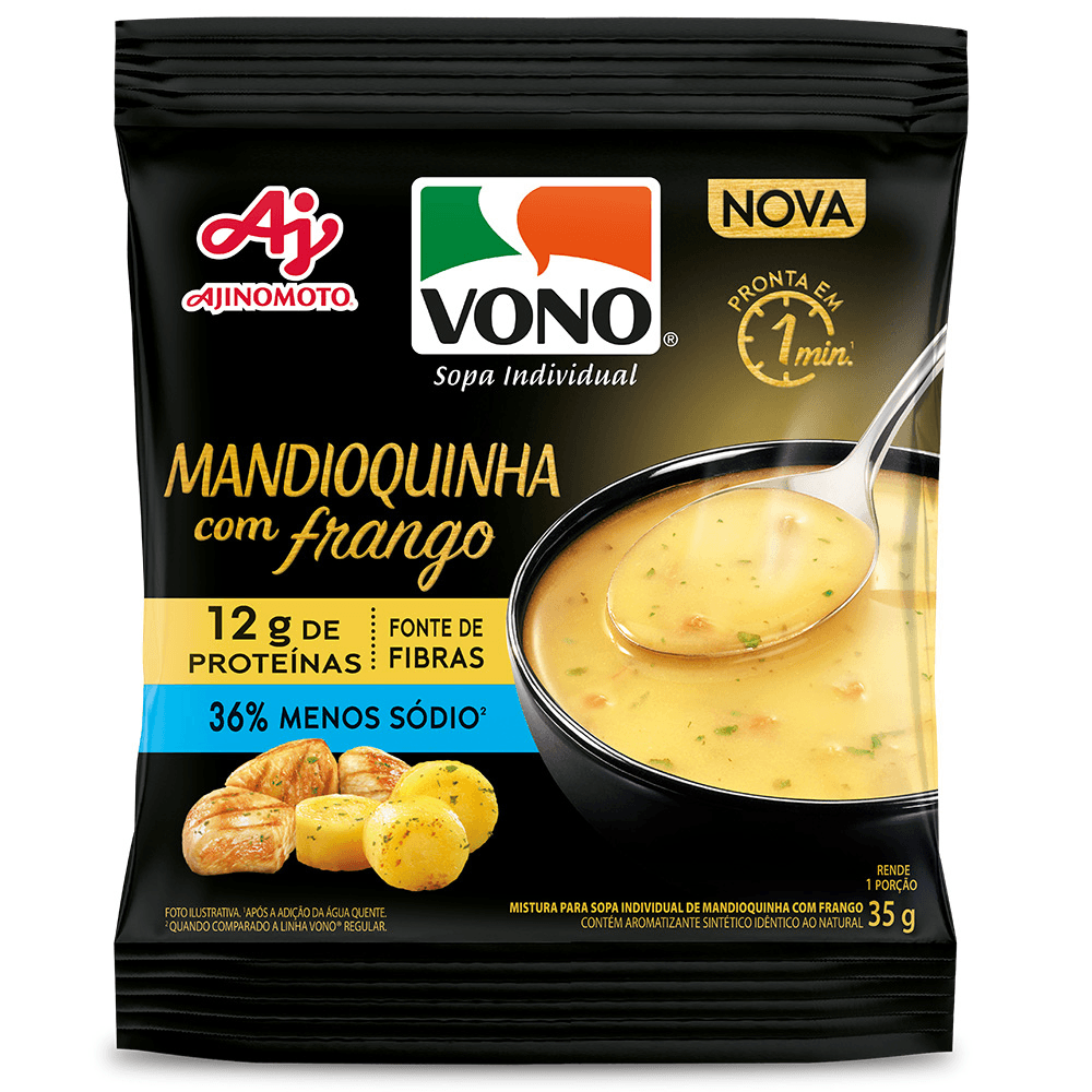 Sopa VONO® Proteína Sabor Mandioquinha com Frango 35G - Image 1