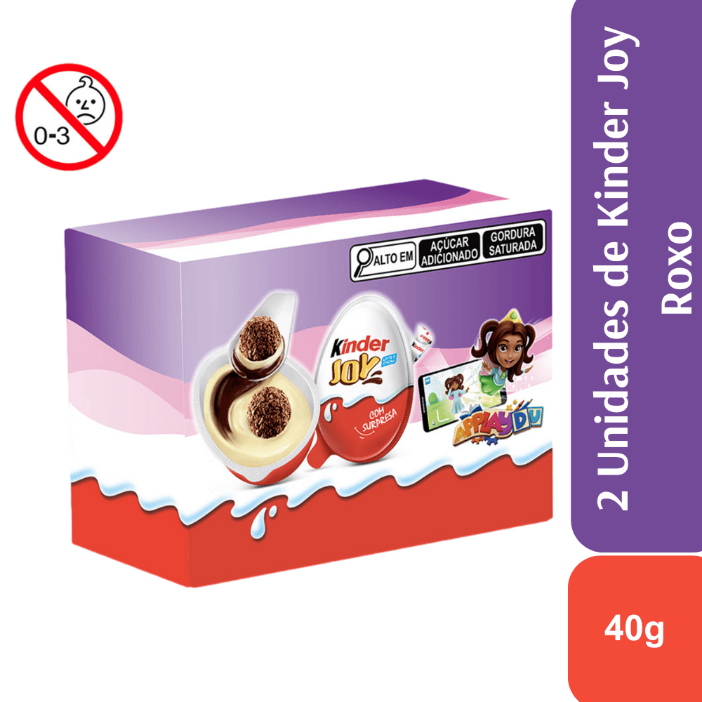 Kinder Joy Roxo 40g - 2 Unidades - Image 1