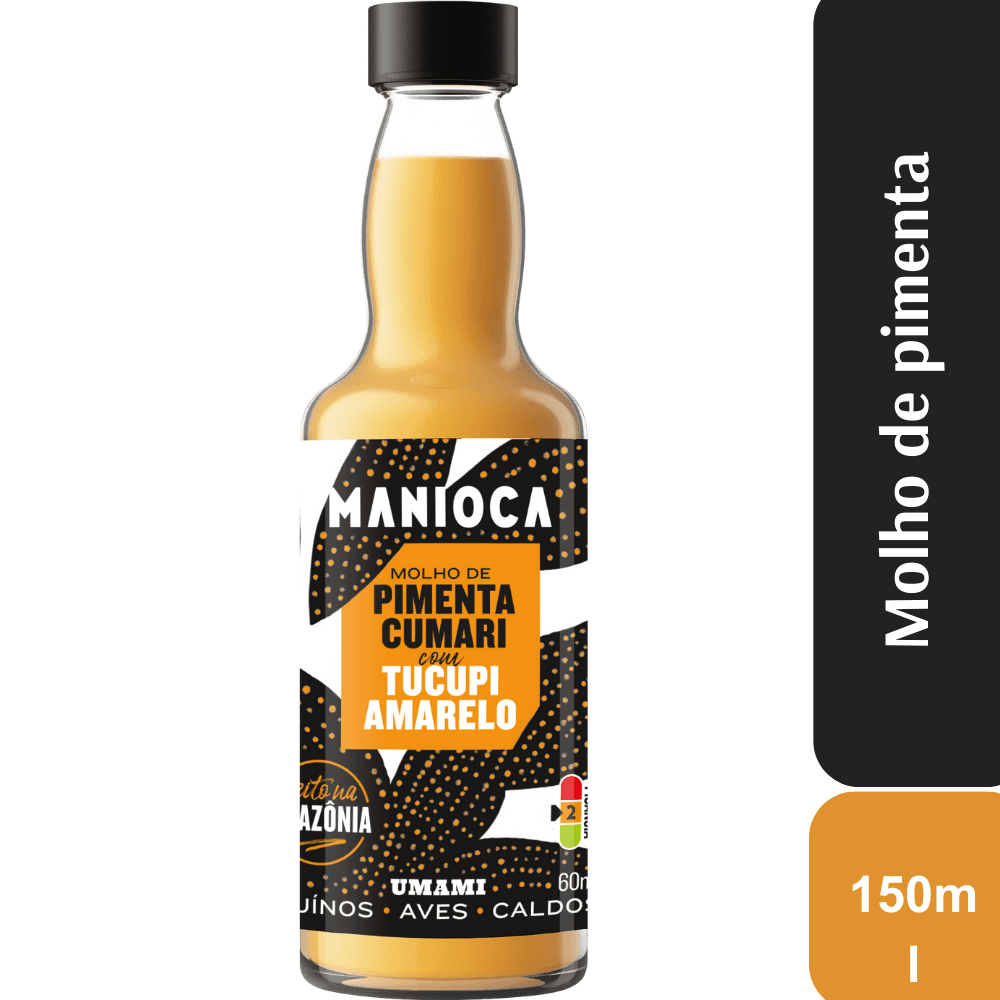 Molho de Pimenta Cumari com Tucupi Amarelo Manioca 60ml - Image 1