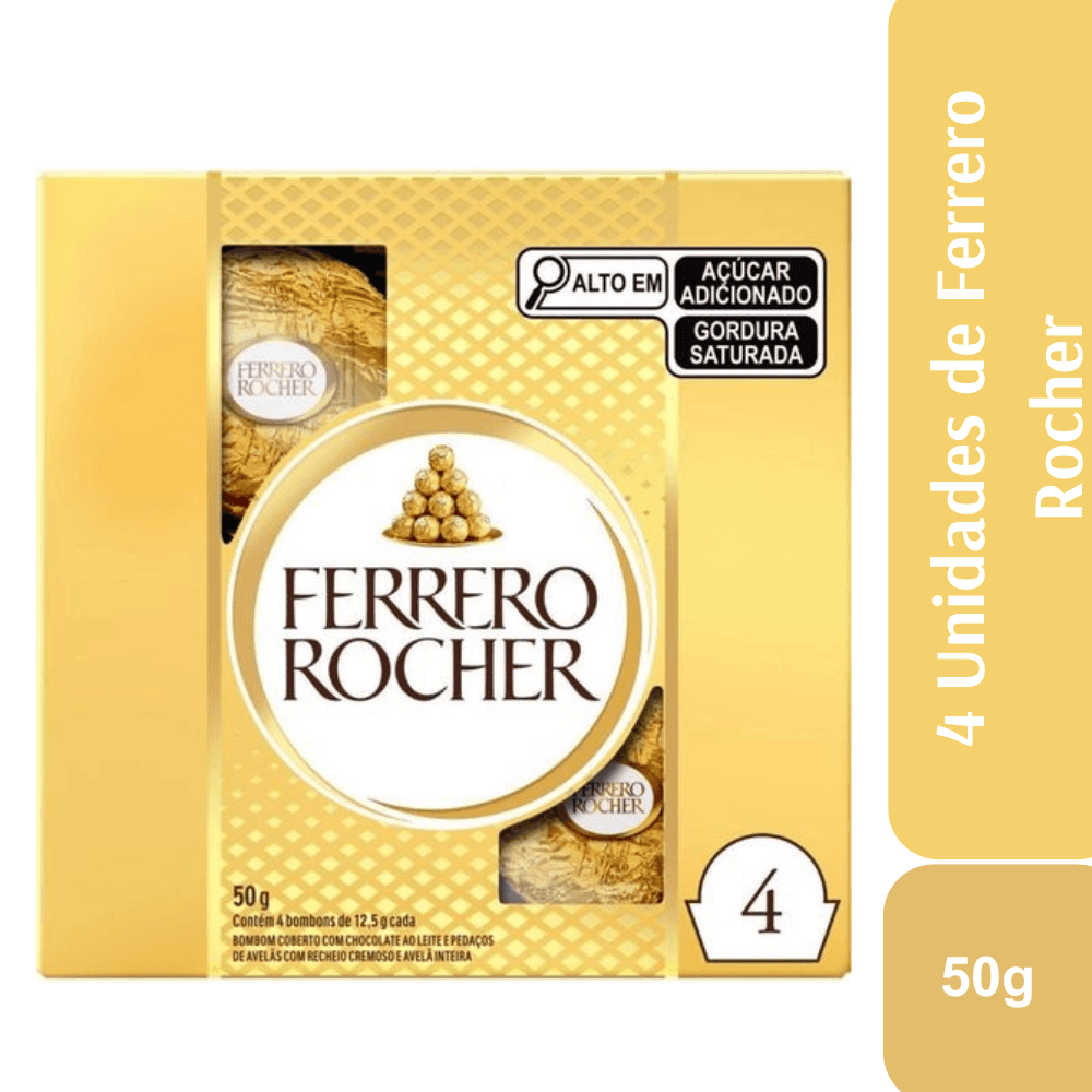 Ferrero Rocher 4 unid 50g - Image 1