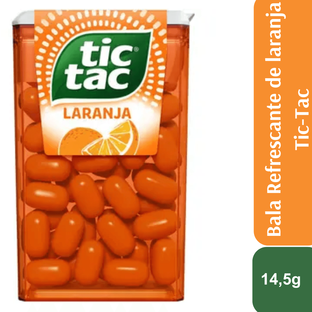 Tic Tac Pastilhas Sabor Laranja 14,5g 1 Unidade - Image 1