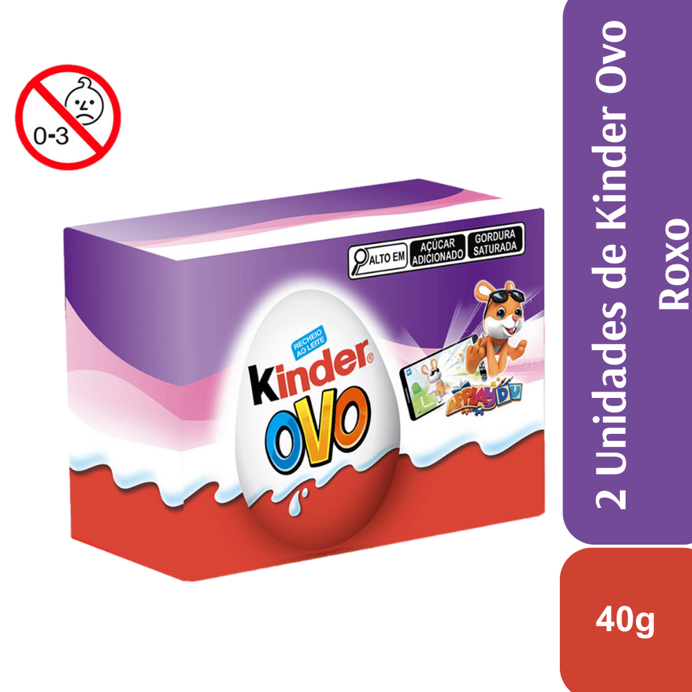 Kinder Ovo Rosa 2 unis 40g - Image 1