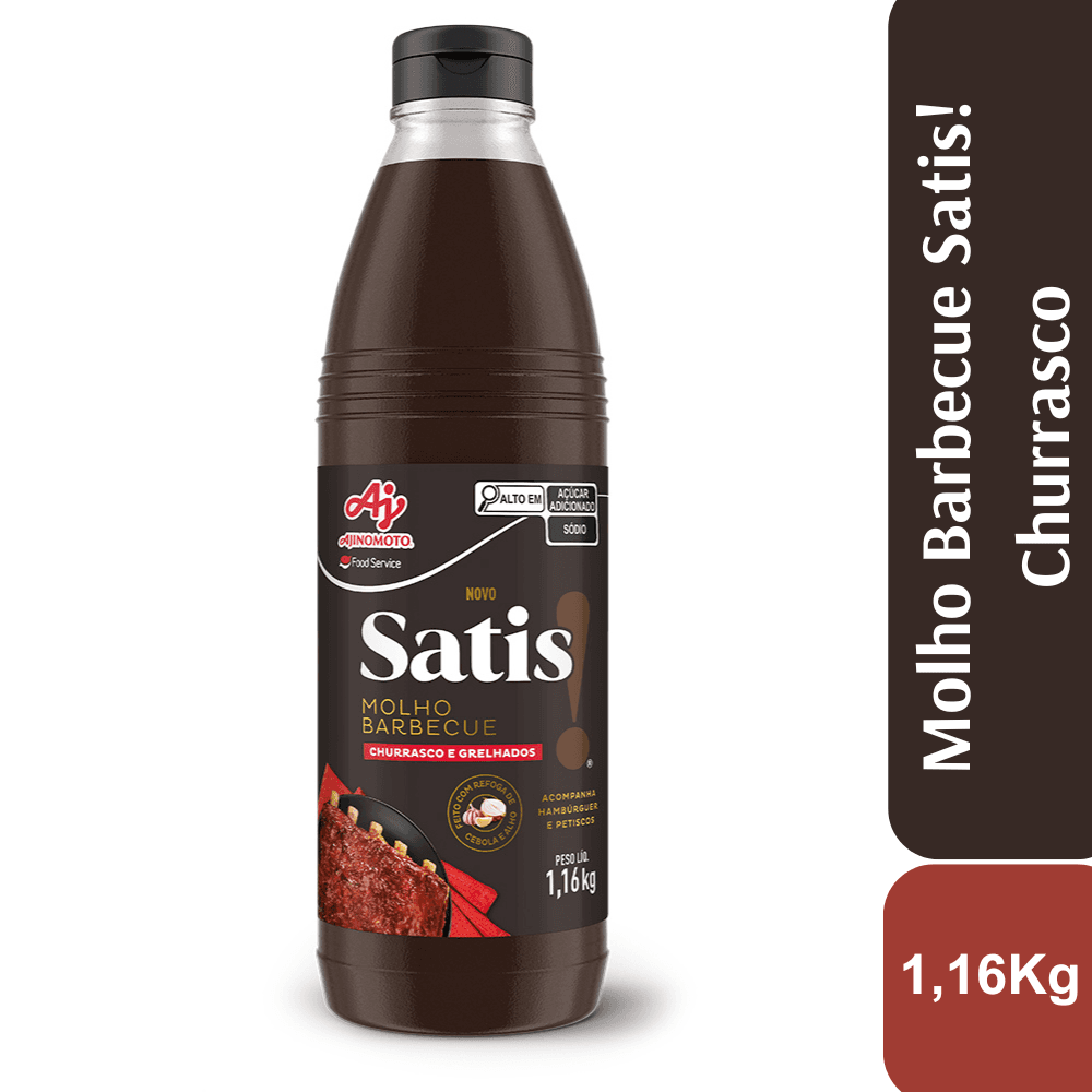 Molho Barbecue Satis!® Churrasco E Grelhados 1,16Kg - Image 1