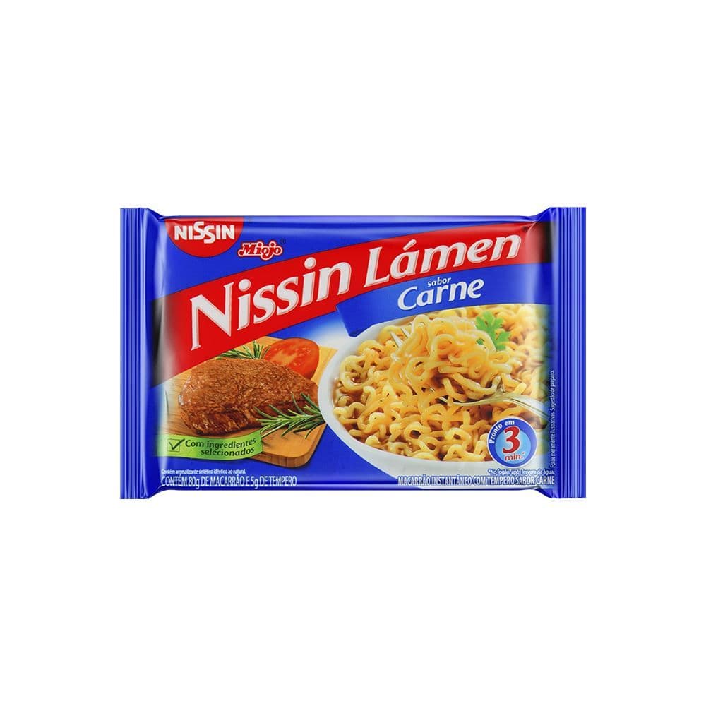 Lamen Sabor Carne 85g - Nissin - Image 1