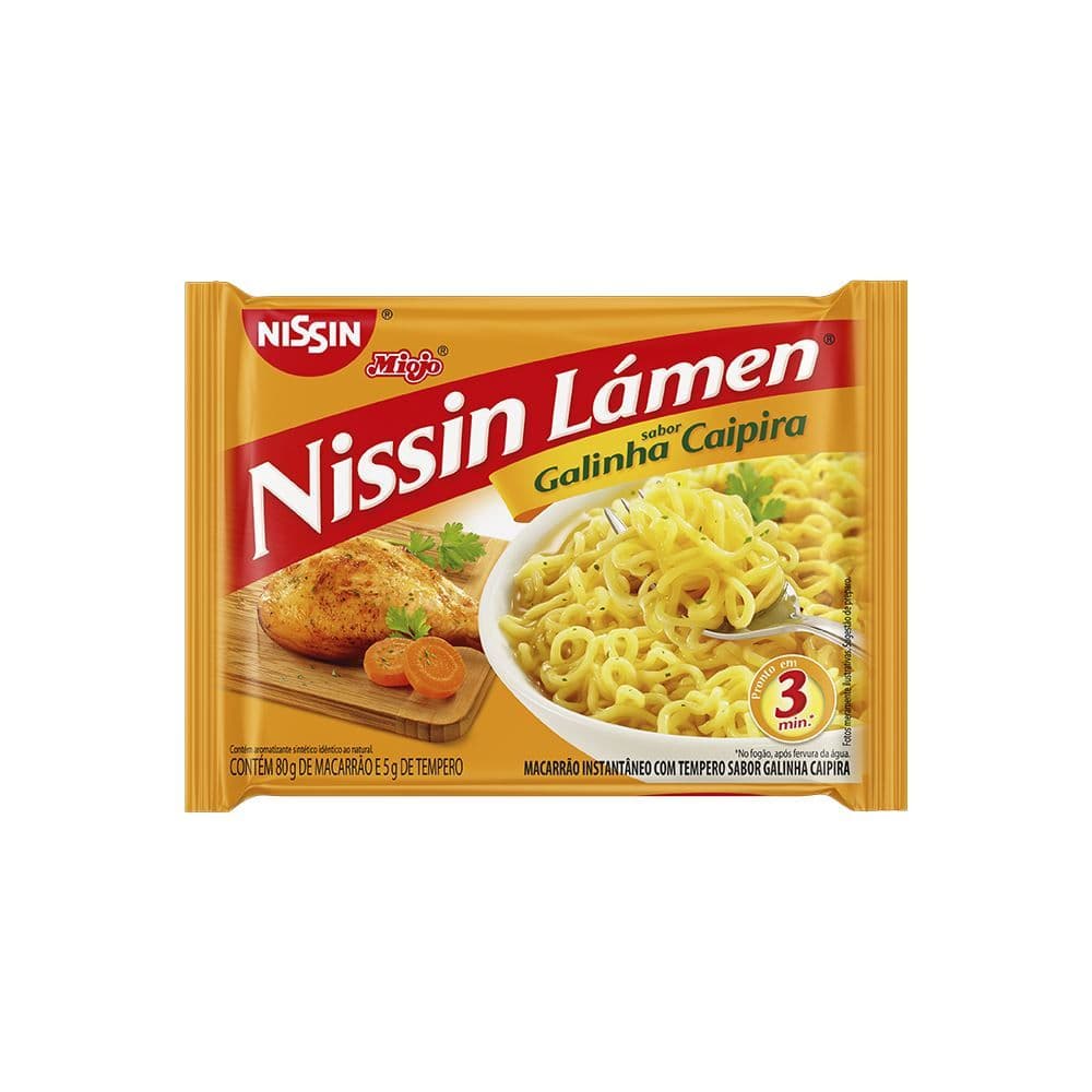 Lamen Sabor Galinha Caipira 85g - Nissin - Image 1