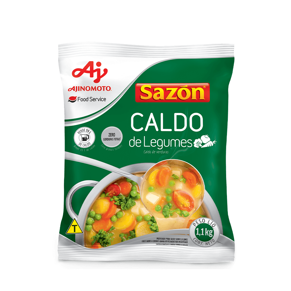 Caldo Em Pó Sazón® Profissional Sabor Legumes 1,1Kg - Image 1