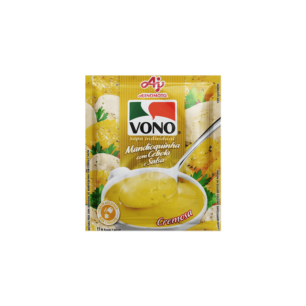 Sopa VONO® Individual Sabor Mandioquinha Com Cebola E Salsa 17G - Image 1