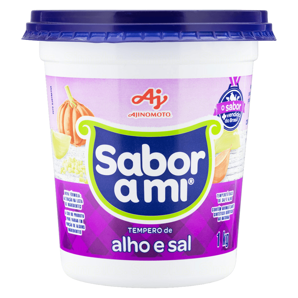Tempero Sabor A Mi® Alho E Sal 1Kg - Image 1