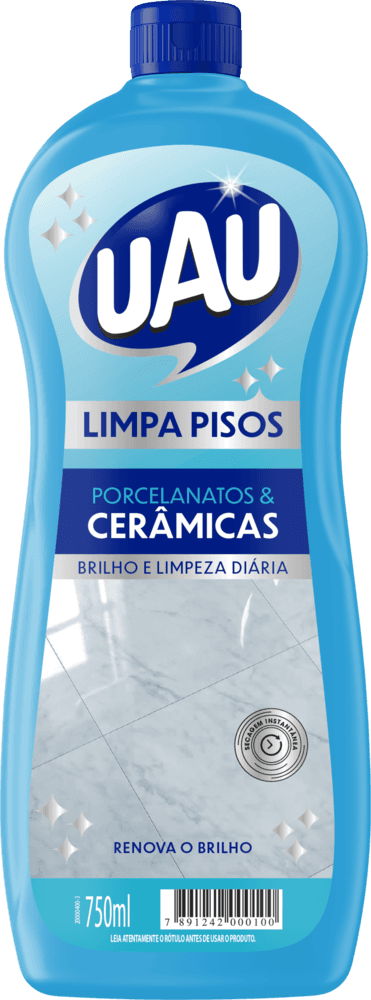 Limpa Pisos UAU Porcelanatos E Cerâmicas 750ml - Image 1