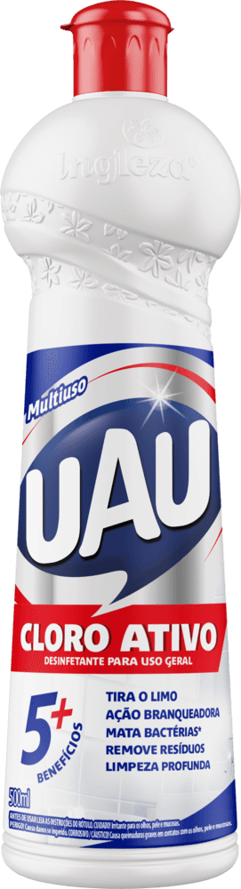 UAU Cloro Ativo 5+ 500ml - Image 1