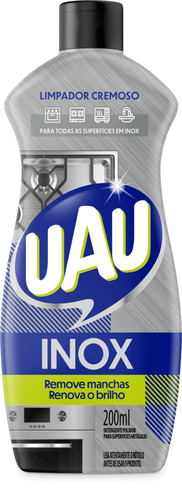Limpador Cremoso UAU Inox 200ml - Image 1