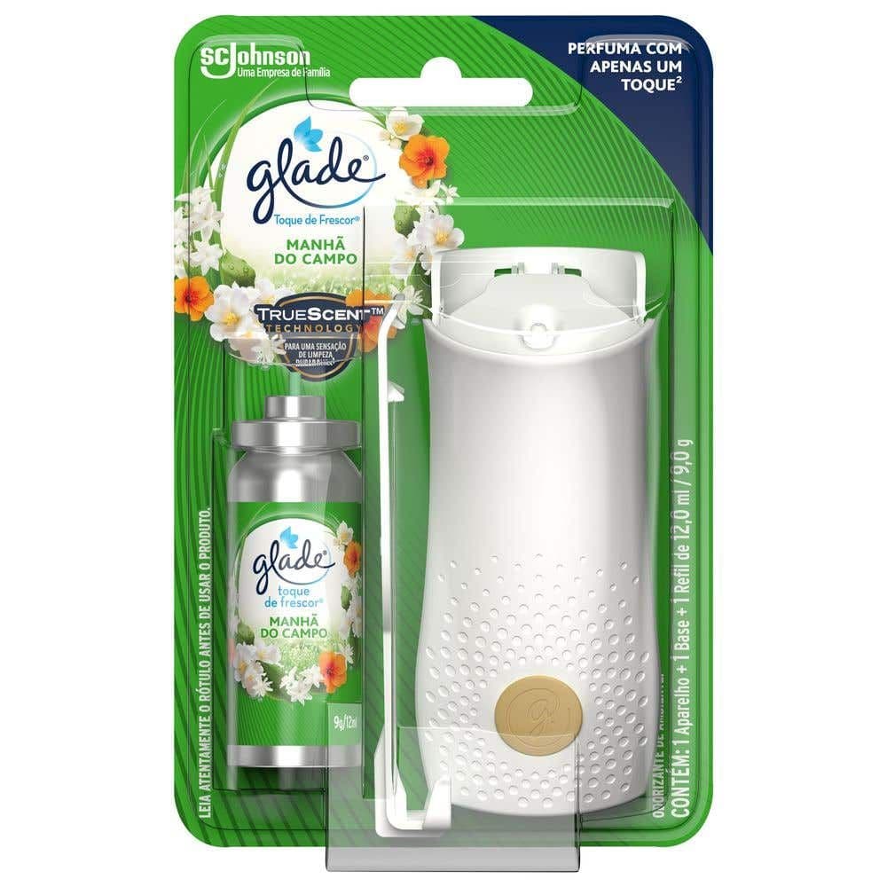 Desodorizador Glade Toque de Frescor Aparelho + Refil Manhã Do Campo 12ml - Image 1