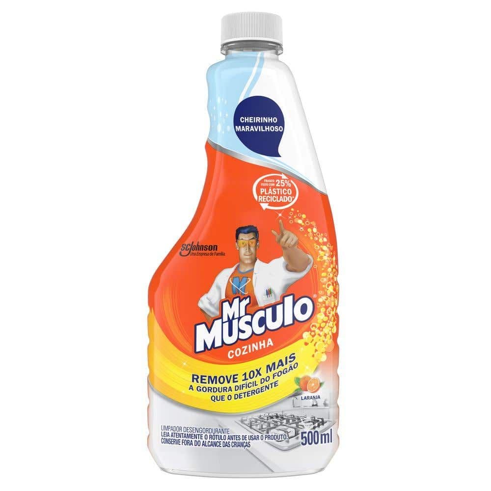 Desengordurante MrMúsculo Cozinha Refil Laranja 500ml - Image 1