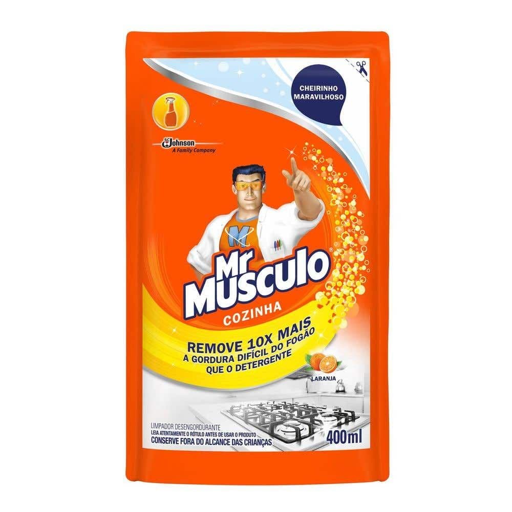 Desengordurante MrMúsculo Cozinha Refil Laranja 400ml Menor Preço - Image 1