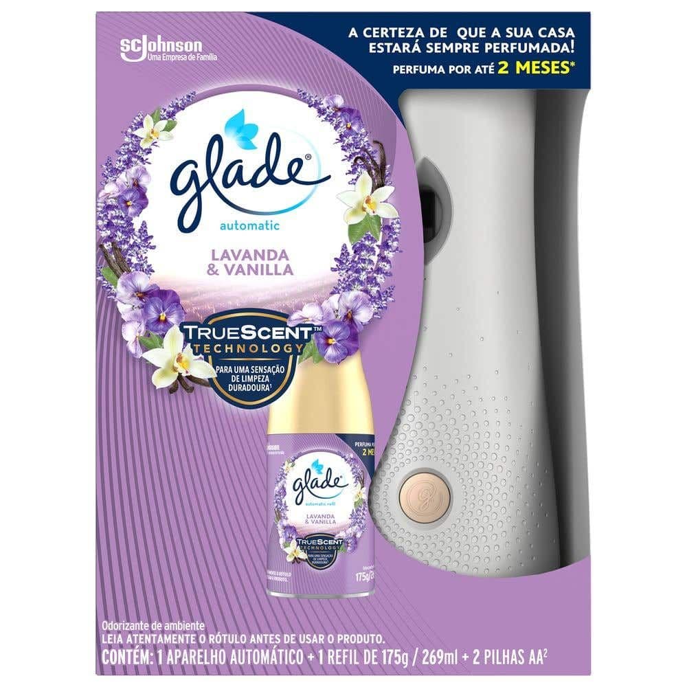 Desodorizador Glade Automatic Spray Aparelho + Refil Lavanda & Baunilha 269ml - Image 1