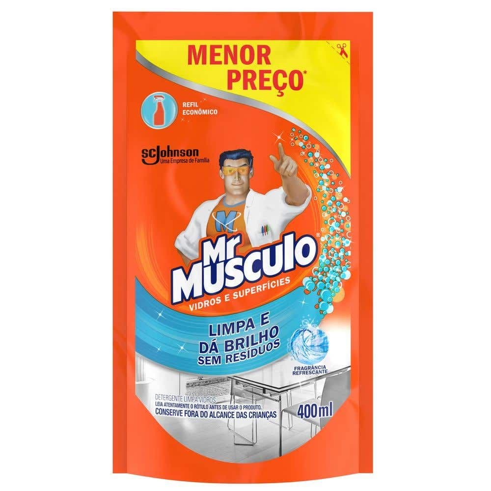 Limpador Mr Músculo Limpa Vidro Líquido Refil 400ml - Image 1