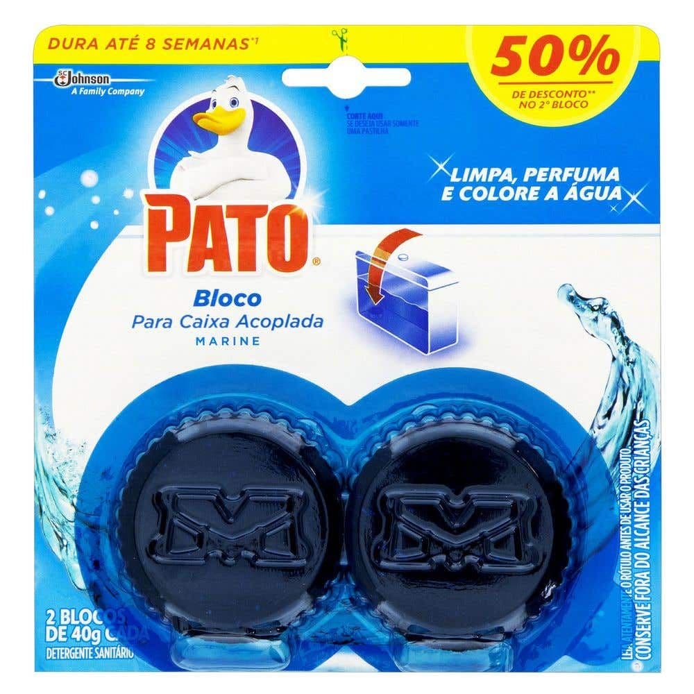 Kit Desodorizador Sanitário Pato Caixa Acoplada Marine 40g 2UN 50% Desconto na Segunda Unidade - Image 1