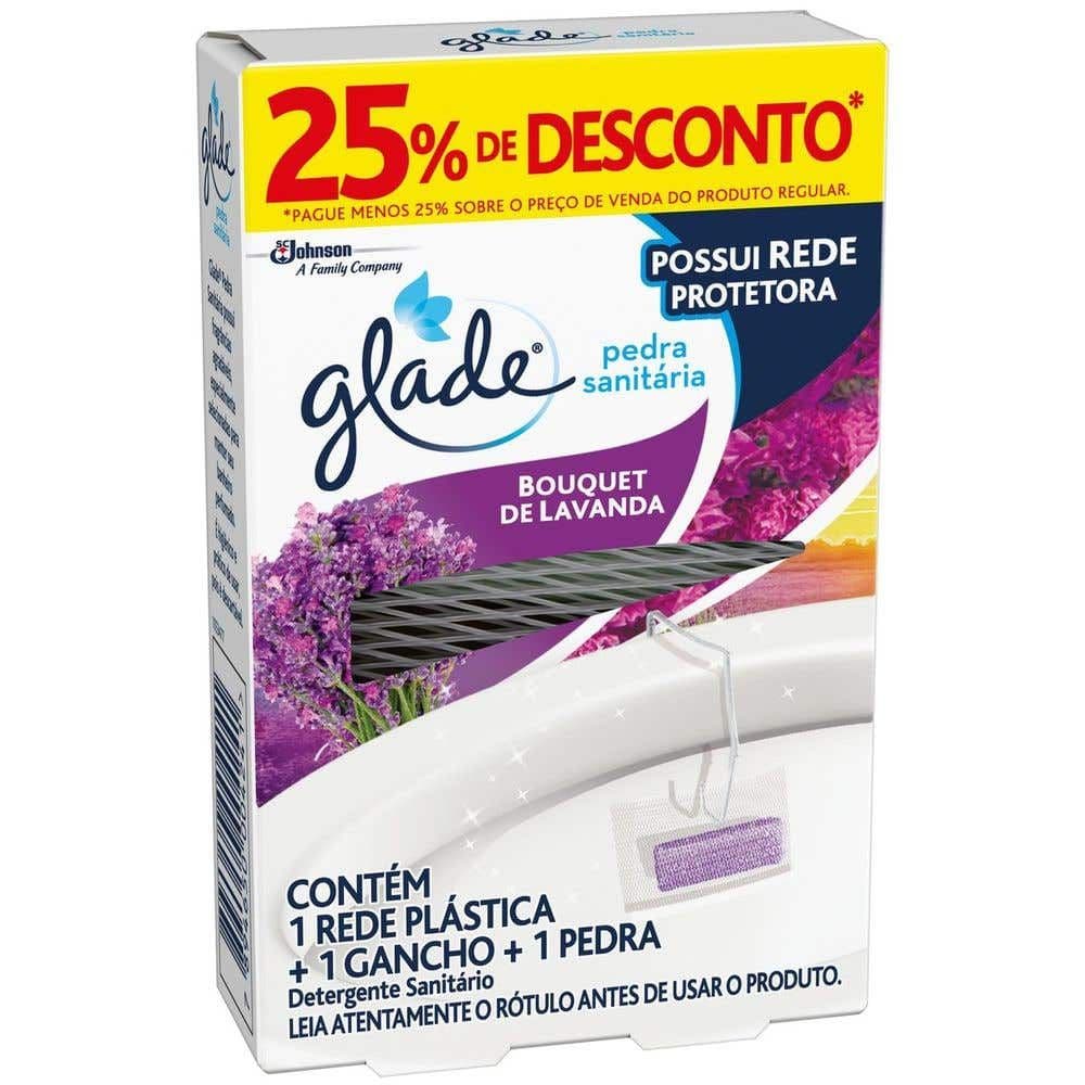 Desodorizador Sanitário Glade Pedra Bouquet de Lavanda 25g 25% Desconto - Image 1