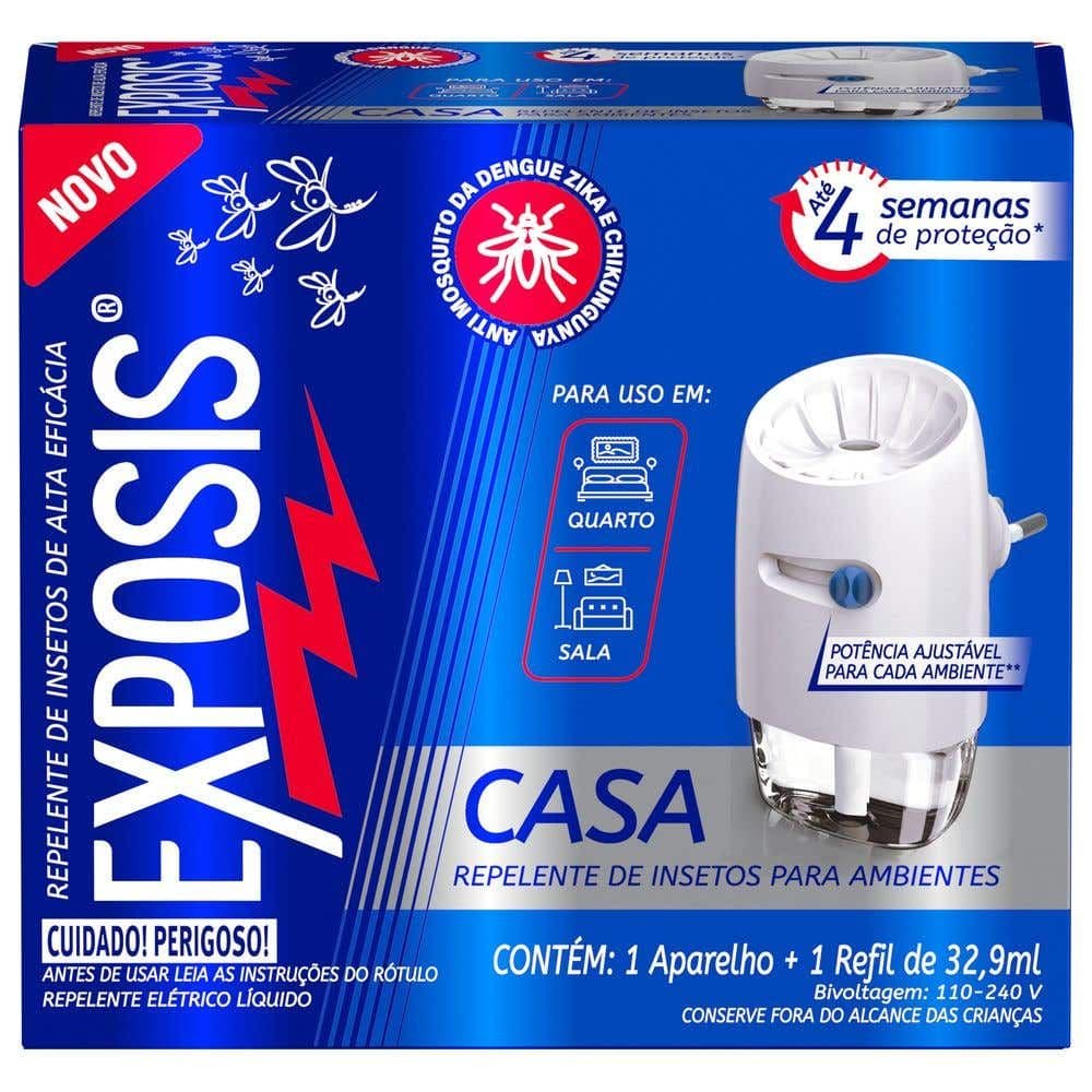 Repelente para ambientes Exposis Casa Aparelho e Refil 32,9ml - Image 1