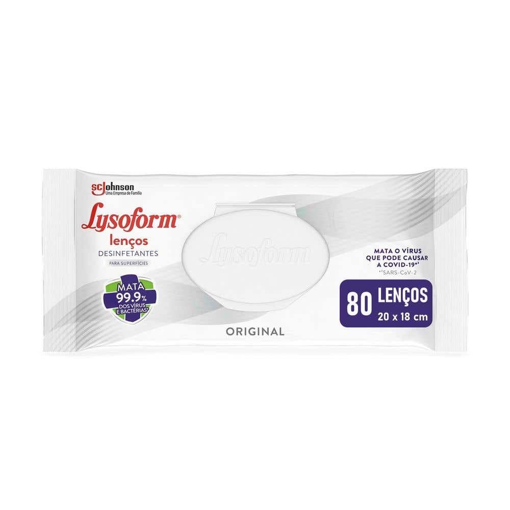 Lenços Desinfetantes Lysoform Original 80 unidades - Image 1