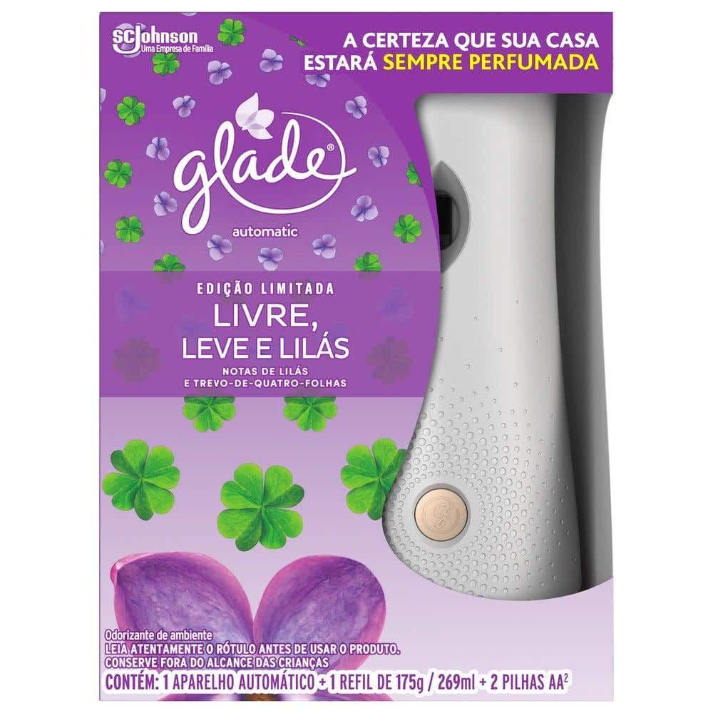 Desodorizador Glade Automatic Spray Aparelho + Refil Lilás Edição Limitada 269ml - Image 1