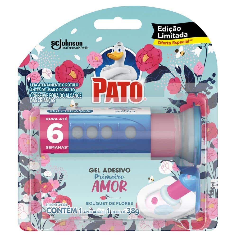 Detergente Sanitário Gel Adesivo com Aplicador Primeiro Amor Pato 38g - Image 1