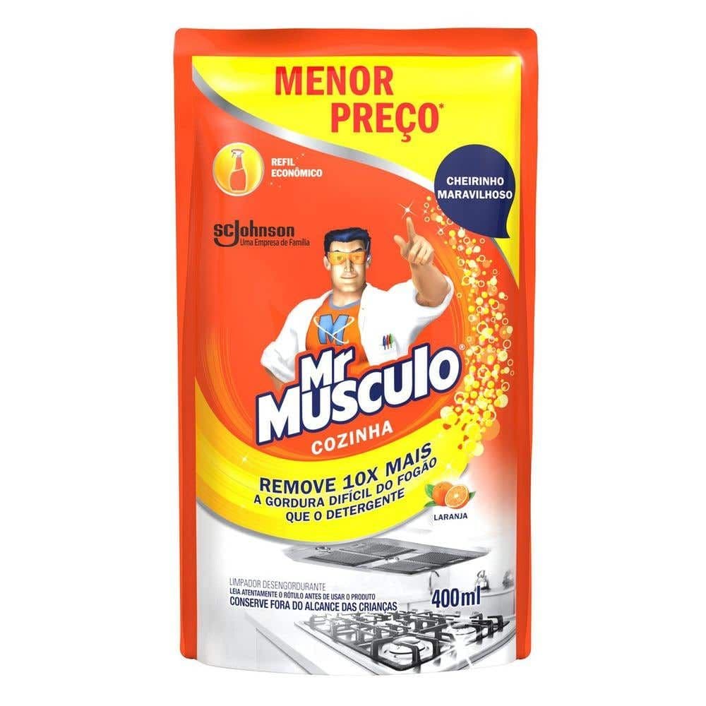 Desengordurante Mr Músculo Cozinha Refil Laranja 400ml Menor Preço - Image 1
