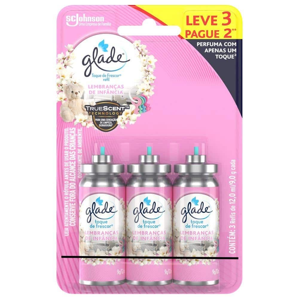 Desodorizador Glade Toque de Frescor Refil Lembranças de Infância 12ml Leve 3 Pague 2 - Image 1