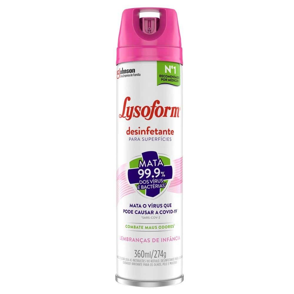 Desinfetante Aerossol Lysoform Lembranças de Infância 360ml - Image 1