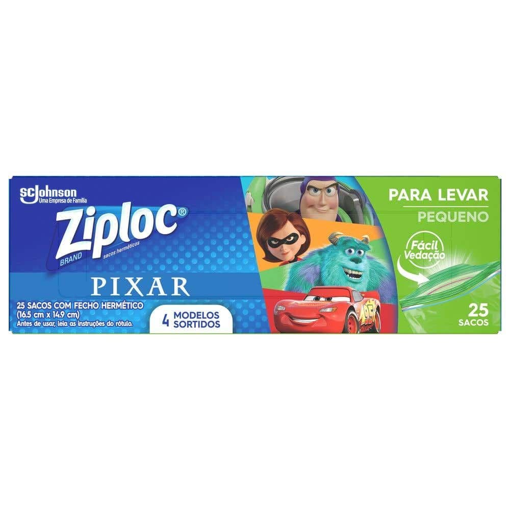 Sacos Herméticos Ziploc para Levar Pixar com 25 unidades - Image 1