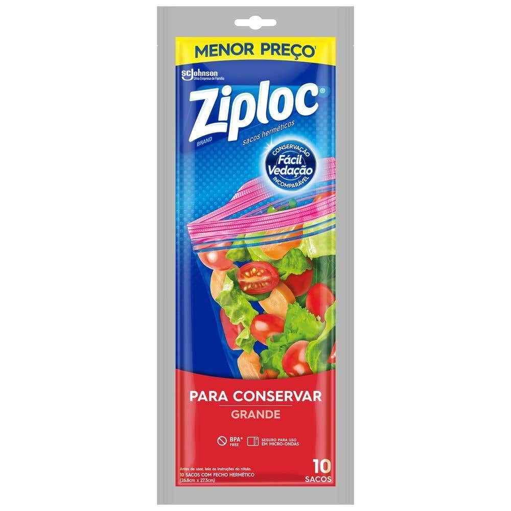 Sacos Herméticos Ziploc para Conservar Grande com 10 unidades - Image 1