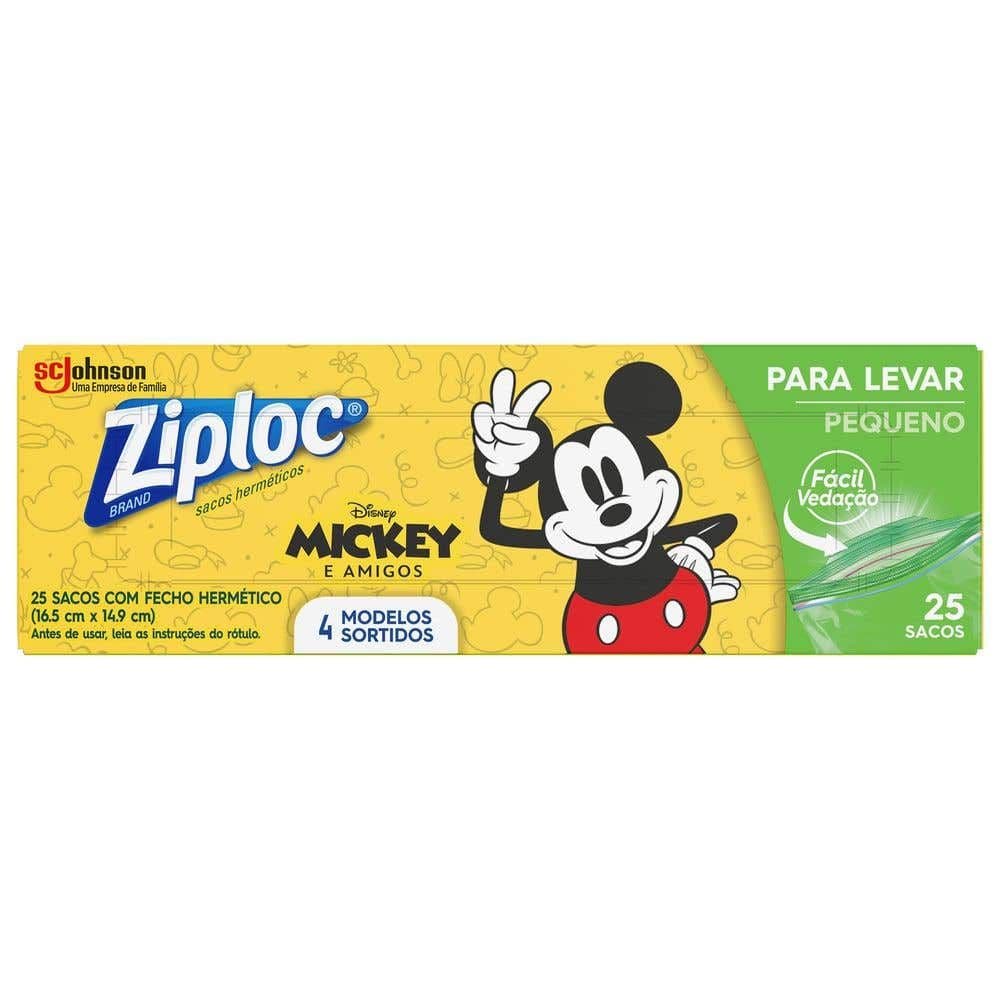 Sacos Herméticos Ziploc para Levar Disney com 25 unidades - Image 1
