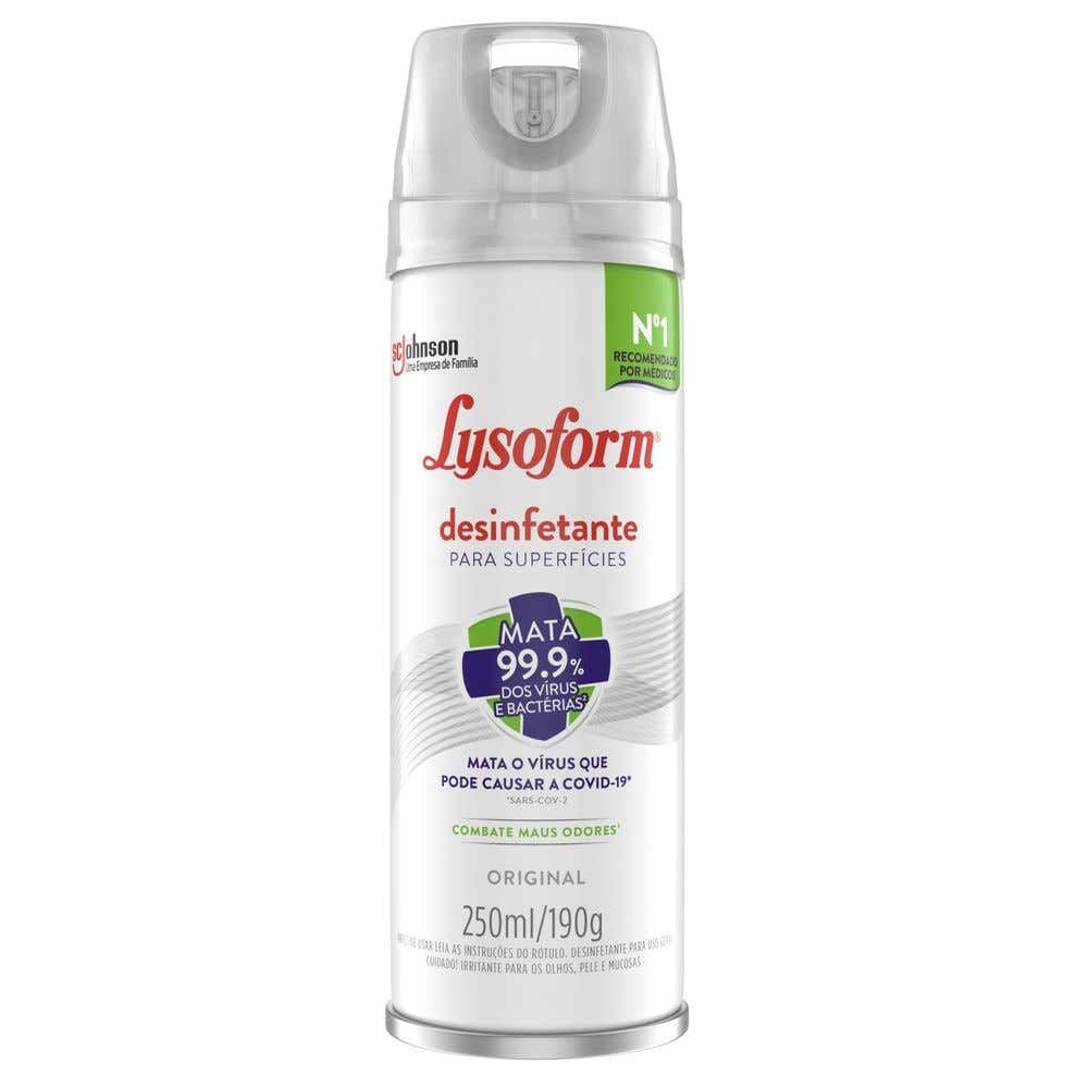 Desinfetante Aerossol Lysoform Original 250ml - Image 1