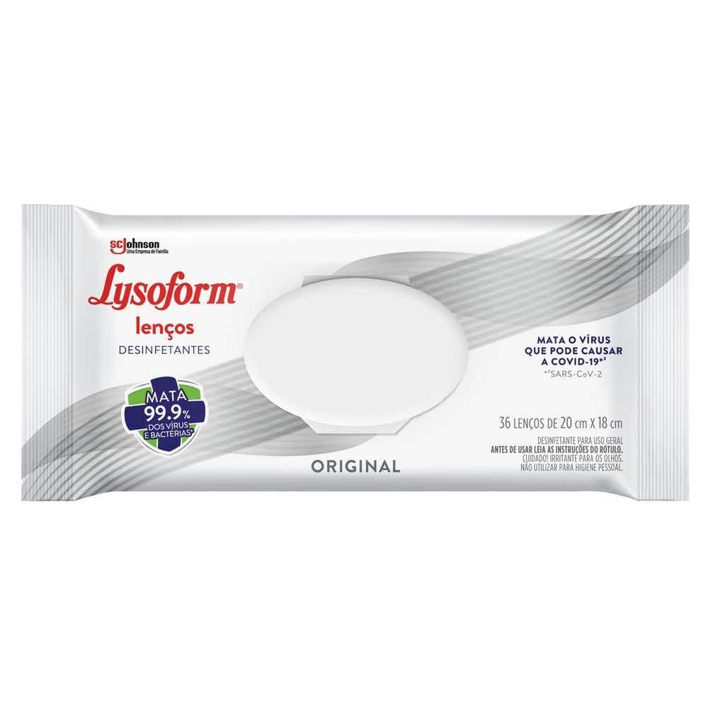 Lenços Desinfetantes Lysoform Original 36 unidades - Image 1