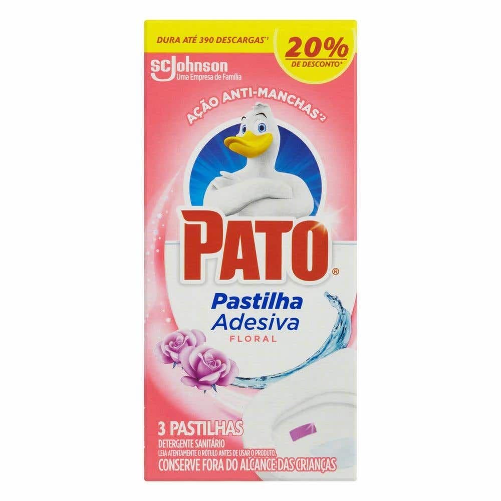 Desodorizador Sanitário Pato Pastilha Adesiva Floral 3UN 20% Desconto - Image 1