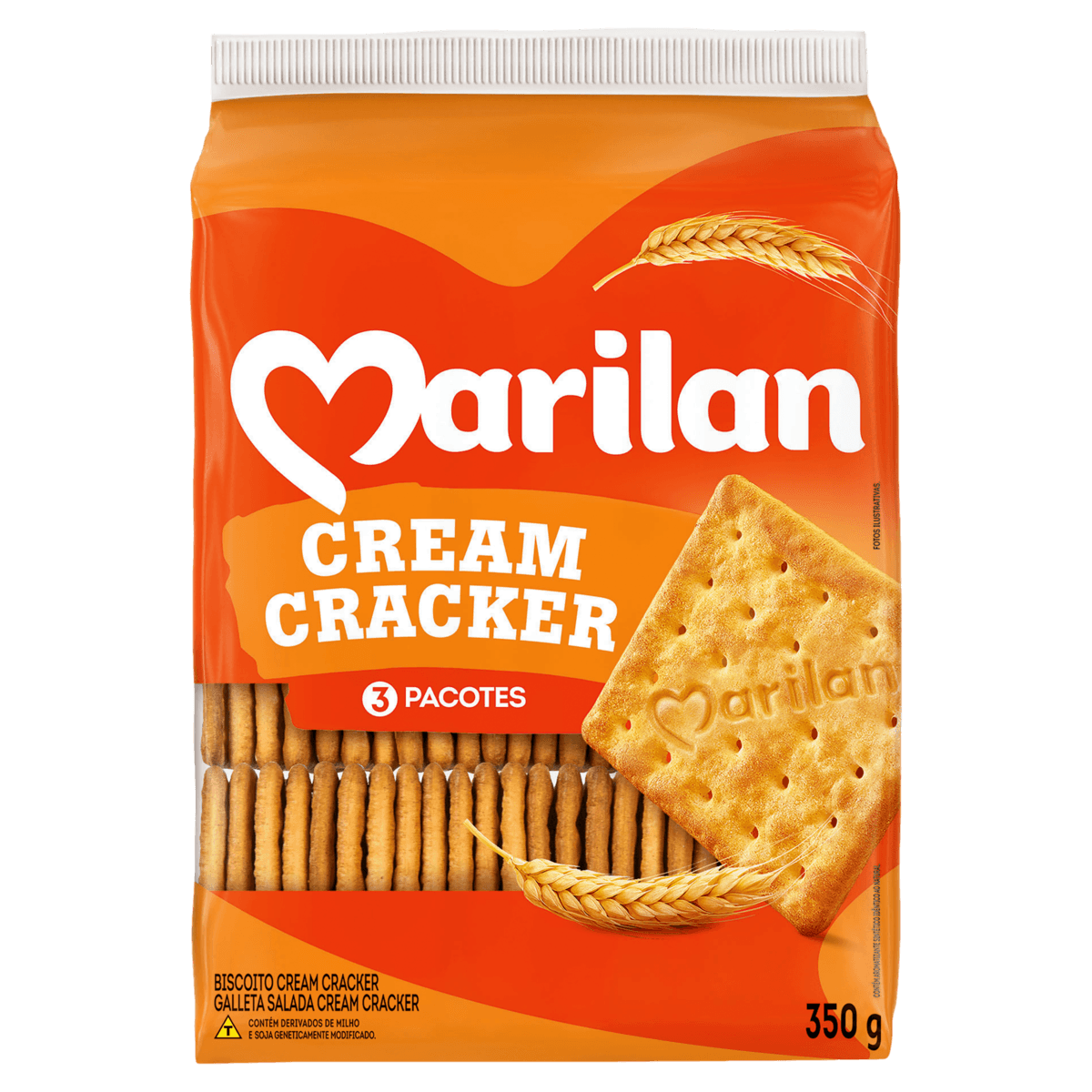 Biscoito Cream Cracker Marilan Pacote 350G - Image 1
