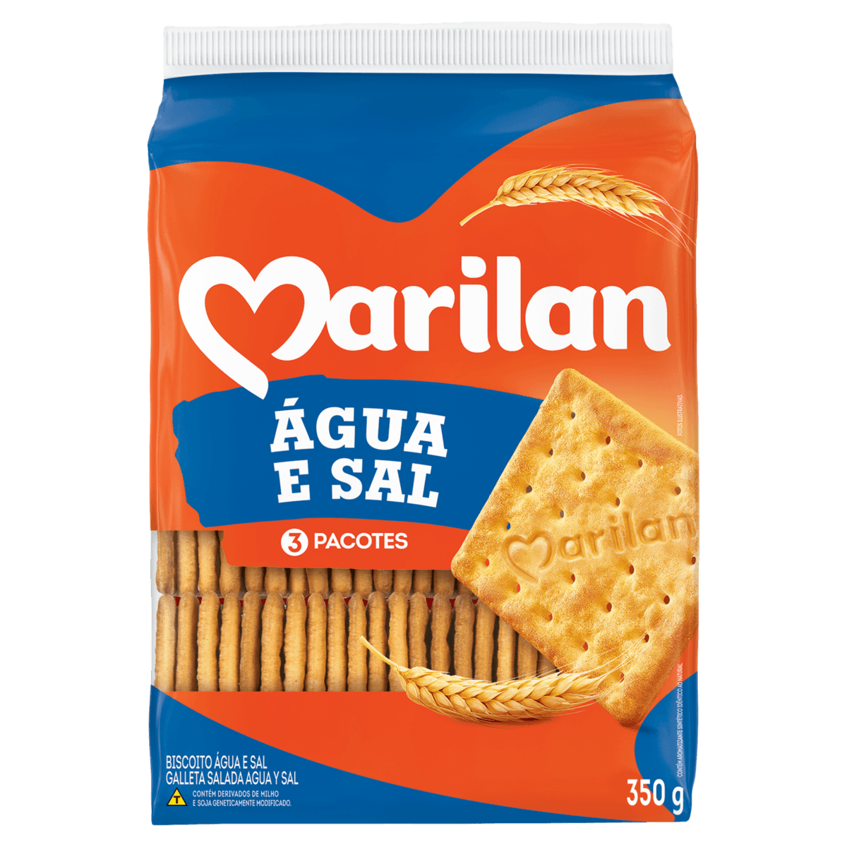Biscoito Água E Sal Marilan Pacote 350G - Image 1