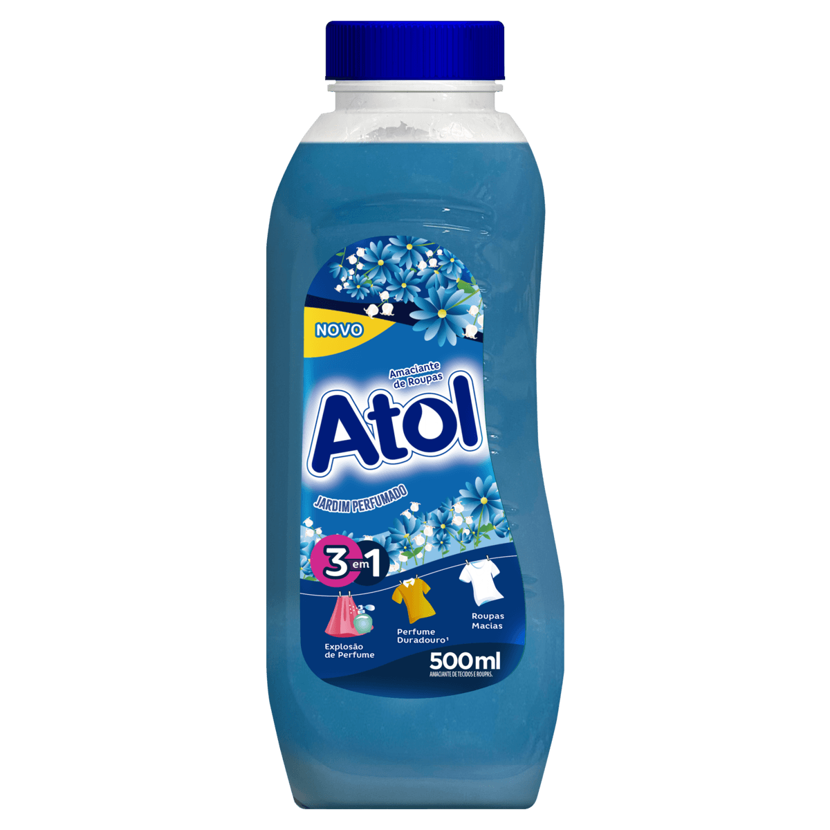 Amaciante de Roupa e Tecido 3 em 1 Jardim Perfumado Atol Frasco 500ml - Image 1