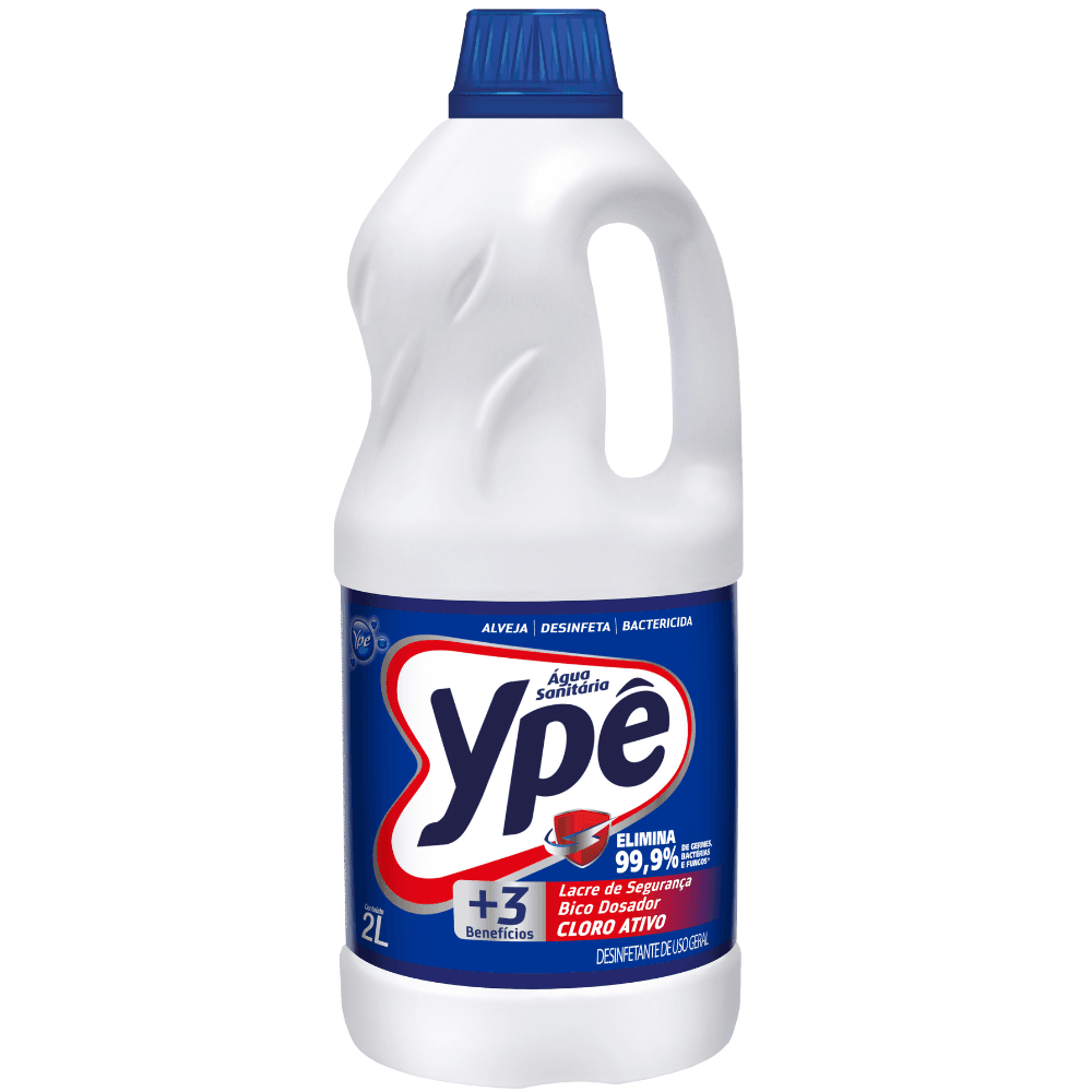 Água Sanitária Ypê 2l - Alveja - Desinfeta - Bactericida - Image 1