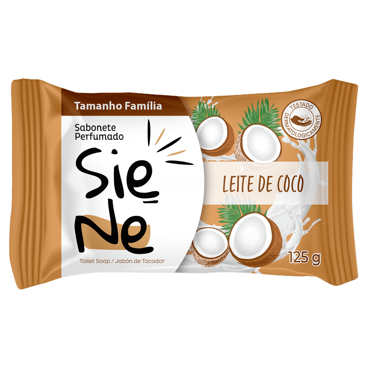 Sabonete Barra Leite de Coco Siene Flow Pack 125g Tamanho Família - Image 1