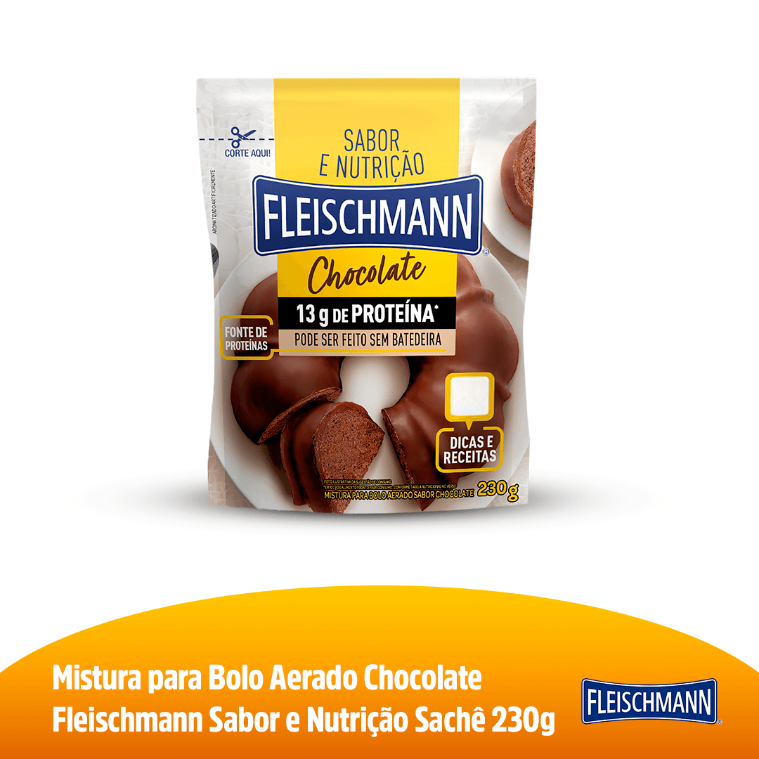 Mistura Bolo Chocolate Proteína Aerado 12unx230g Flm - Image 1