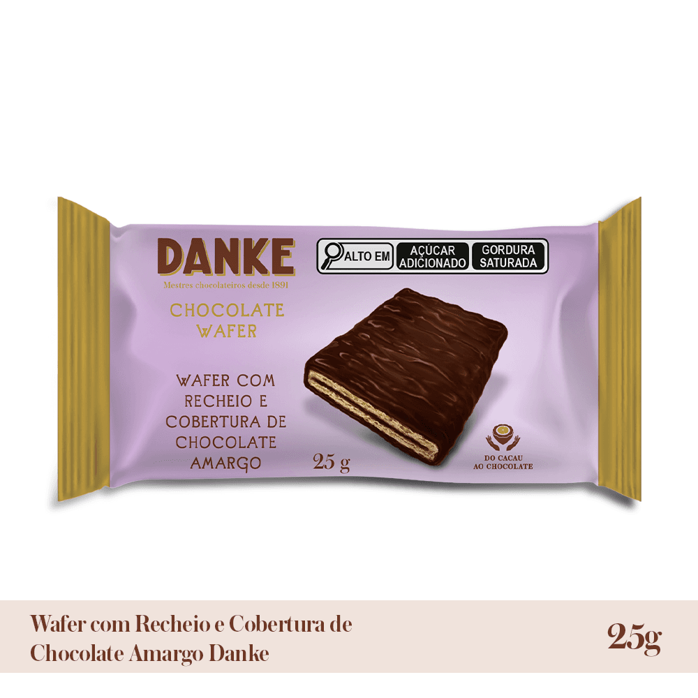 Barra Chocolate Wafer 70% 12x12x25g Dk - Image 1