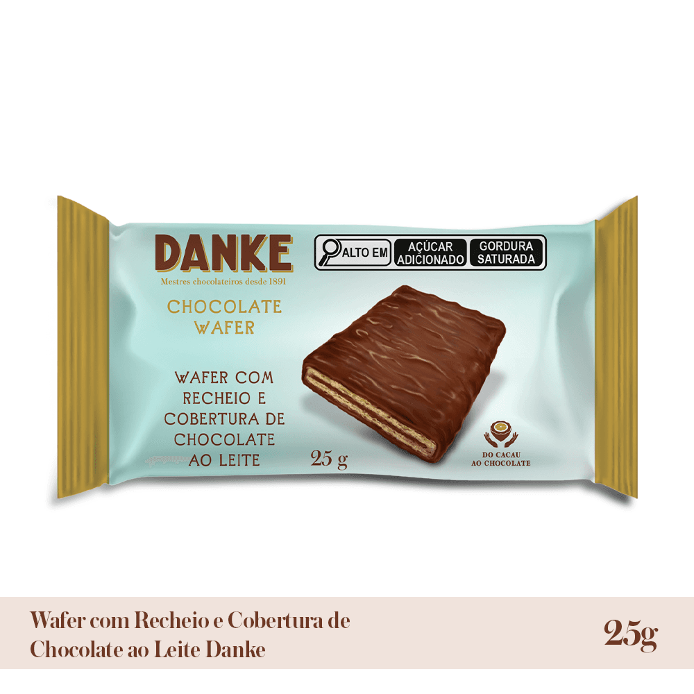 Barra Chocolate Wafer Ao Leite 12x12x25g Dk - Image 1