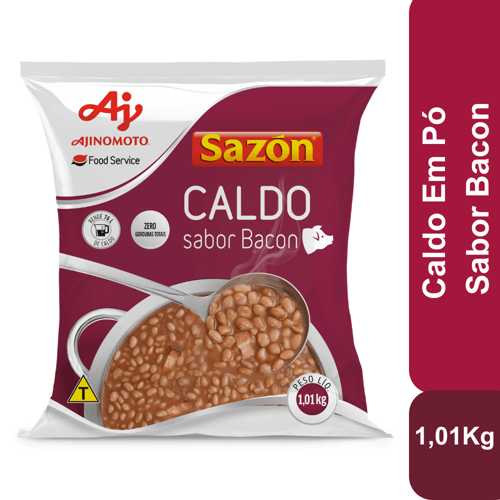 Caldo Em Pó Sazón® Profissional Sabor Bacon 1,010KG - Image 1