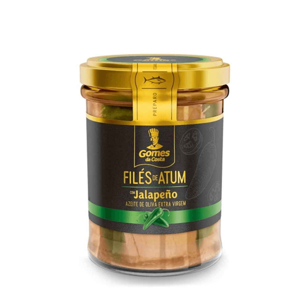 Filés de Atum em Azeite de Oliva Extra Virgem com Pimenta Jalapeño 180g - Image 1