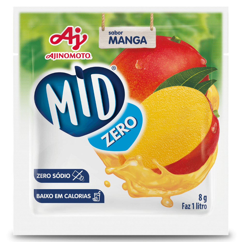 Refresco Em Pó Mid® Zero Açúcar Sabor Manga 8G - Image 1
