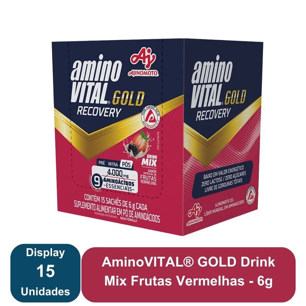 aminoVITAL® GOLD Drink Mix Frutas Vermelhas - Ajinomoto - Image 1